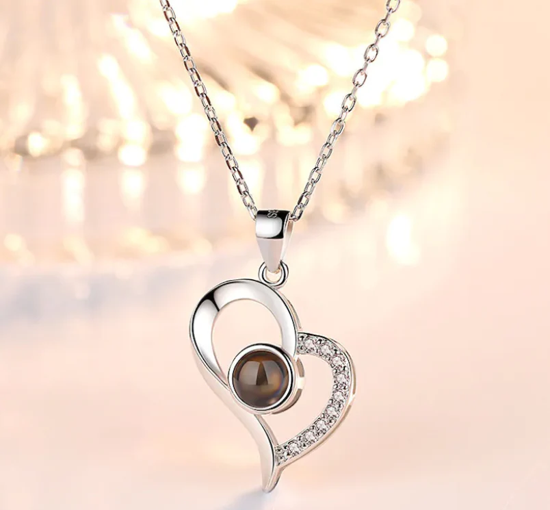 100 Languages I Love You Projection Necklace