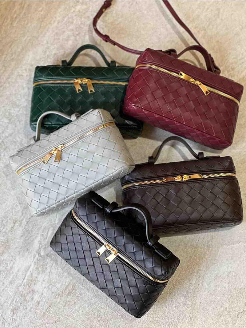 Woven Vegan Leather Handbag - Image 15