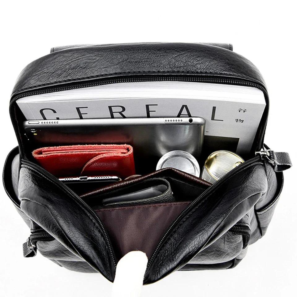 AriaGuard Mini Anti-Theft Leather Backpack - Image 10