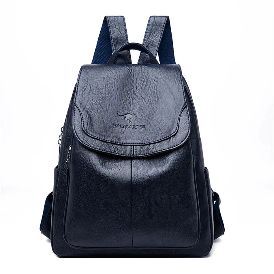 AriaGuard Mini Anti-Theft Leather Backpack - Image 8