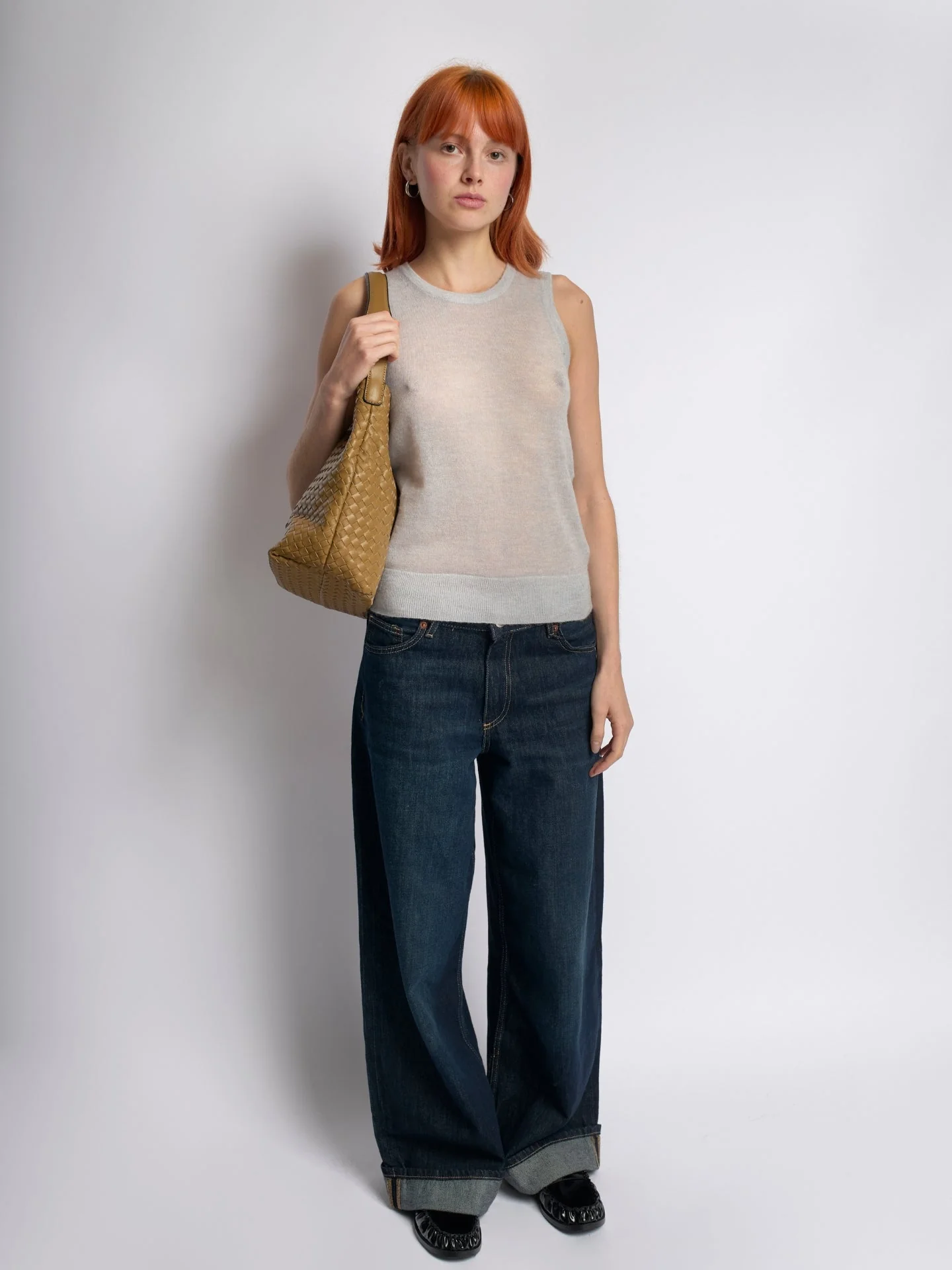 Celine Braided Vegan Leather Tote - Image 9