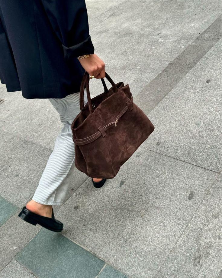 Comelia Vegan Suede Tote - Image 10