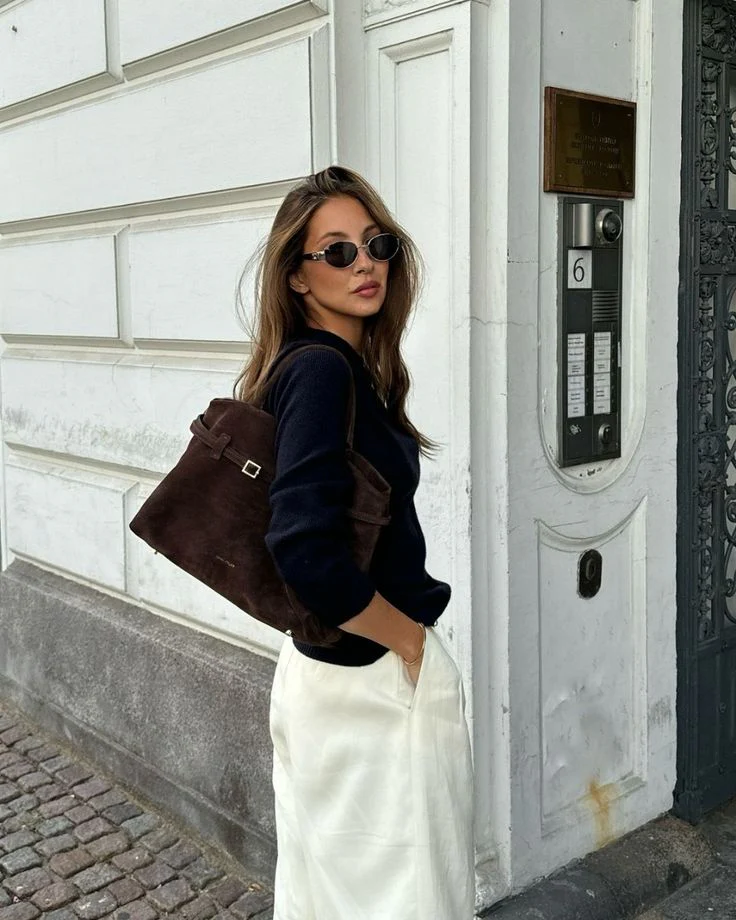 Comelia Vegan Suede Tote - Image 12