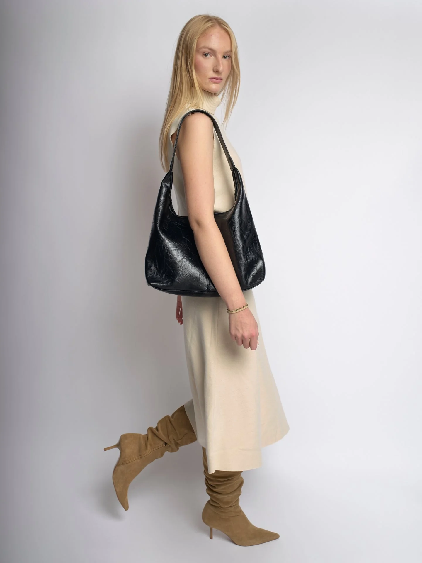 Scarlett Distressed Vegan Leather Tote - Image 5