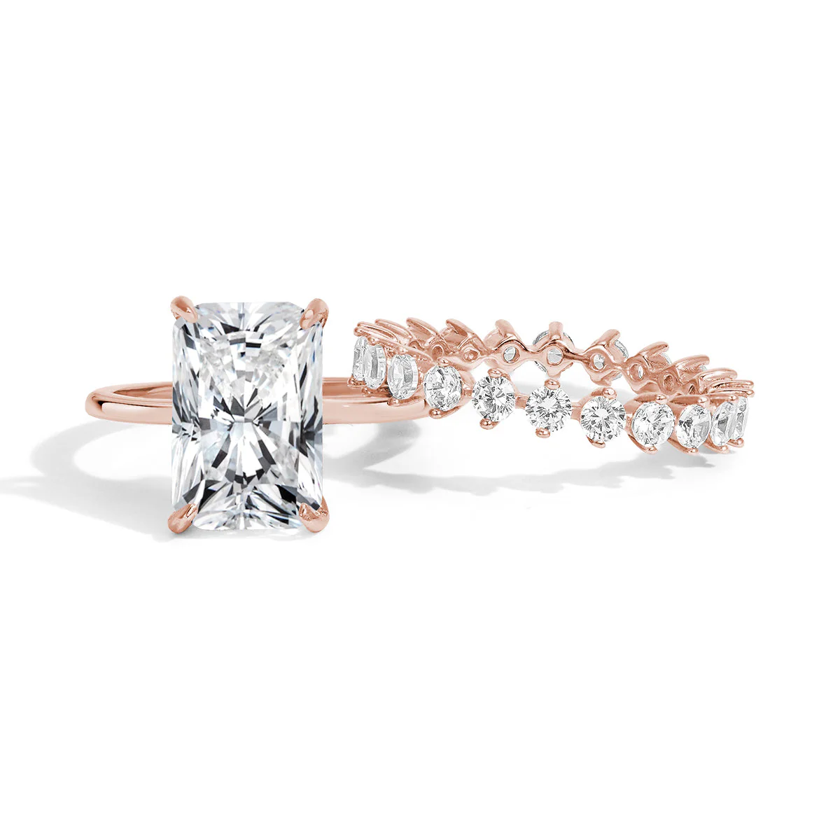Eternal Harmony Moissanite Duo Ring Set - Image 4