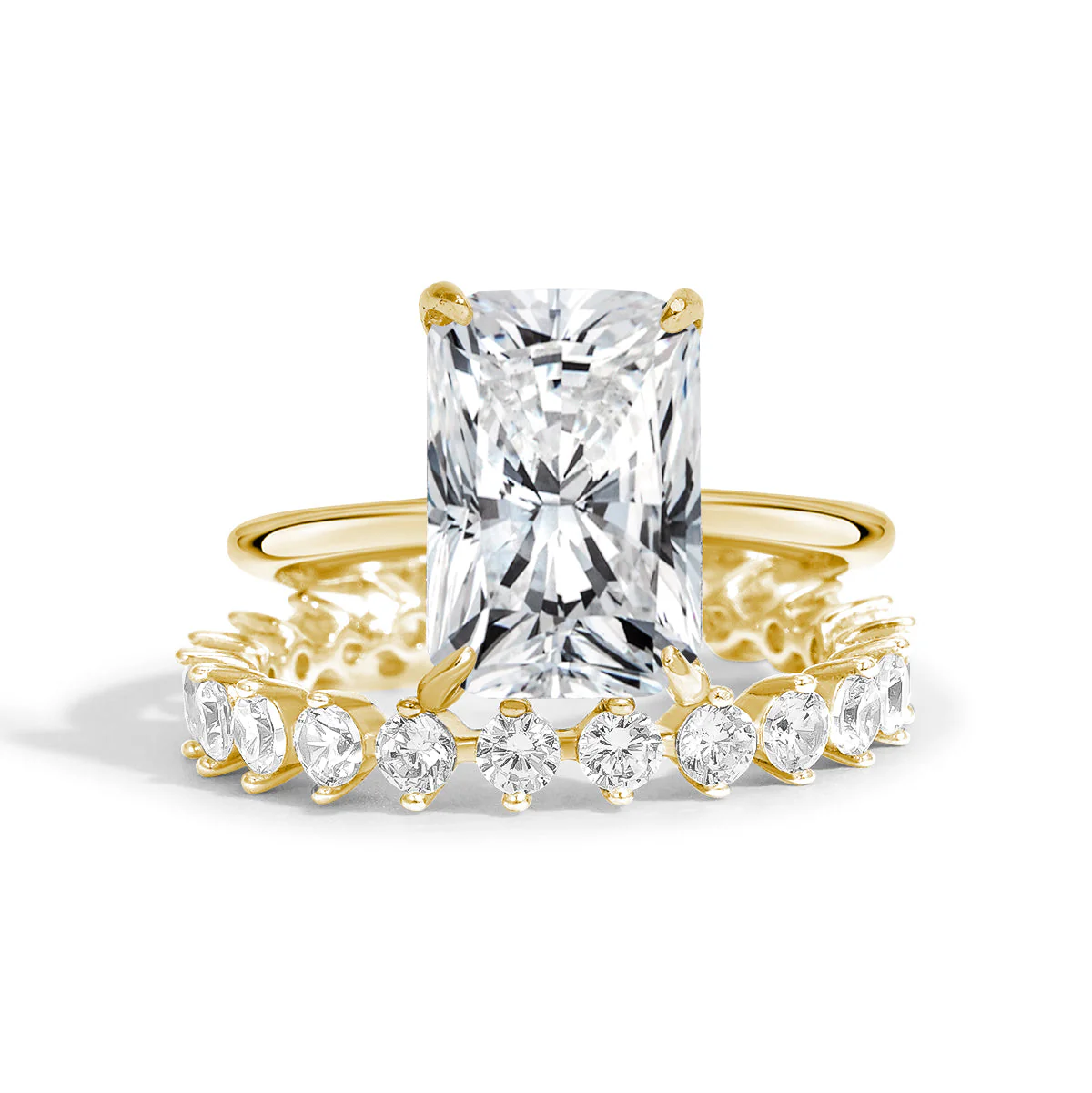 Eternal Harmony Moissanite Duo Ring Set - Image 7
