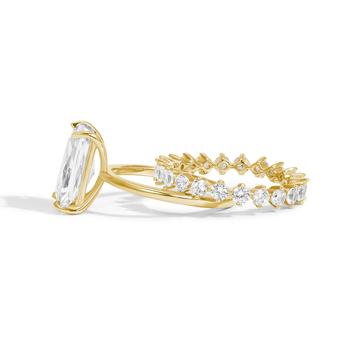 Eternal Harmony Moissanite Duo Ring Set - Image 9