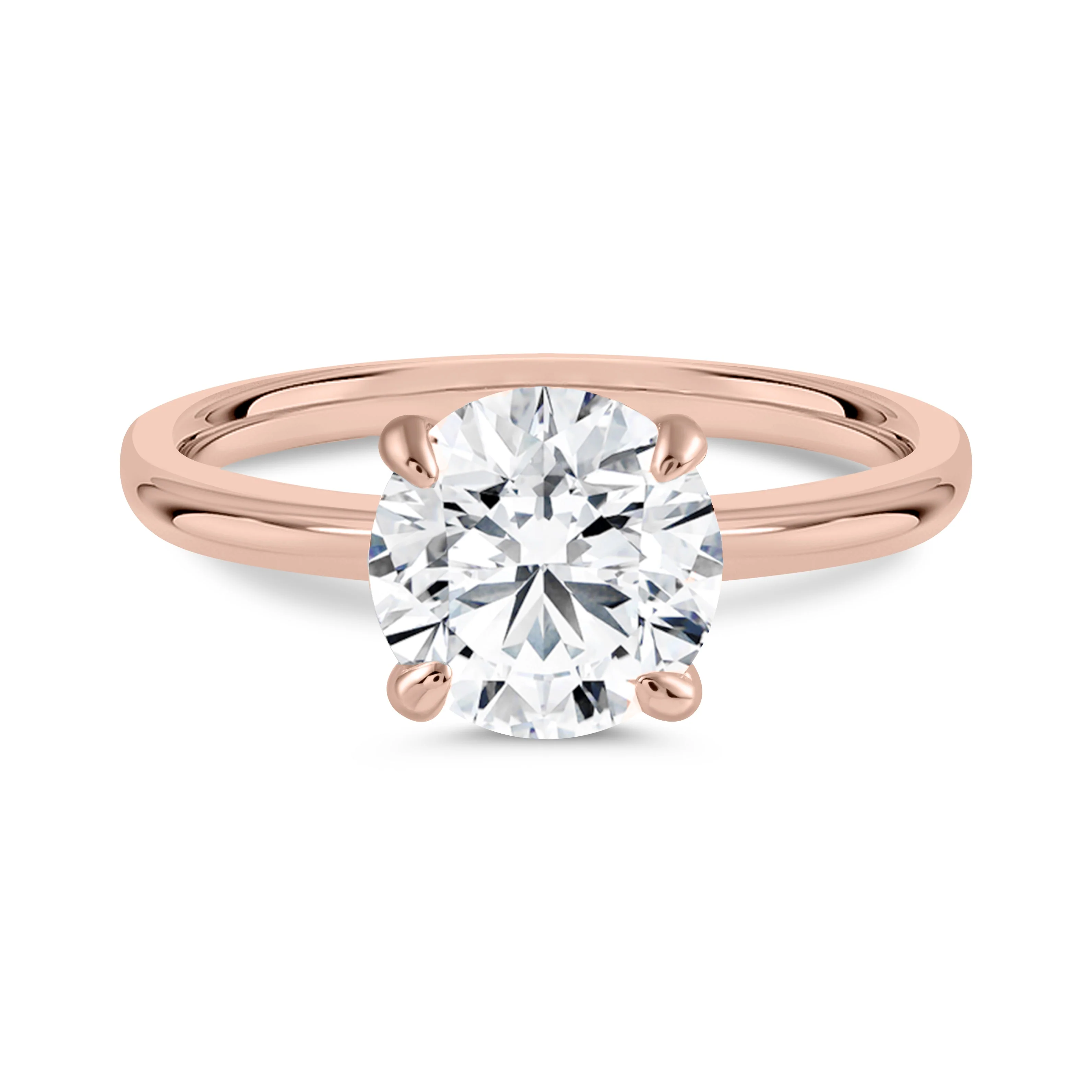 Eternal Spark Moissanite Solitaire Rose Gold Ring