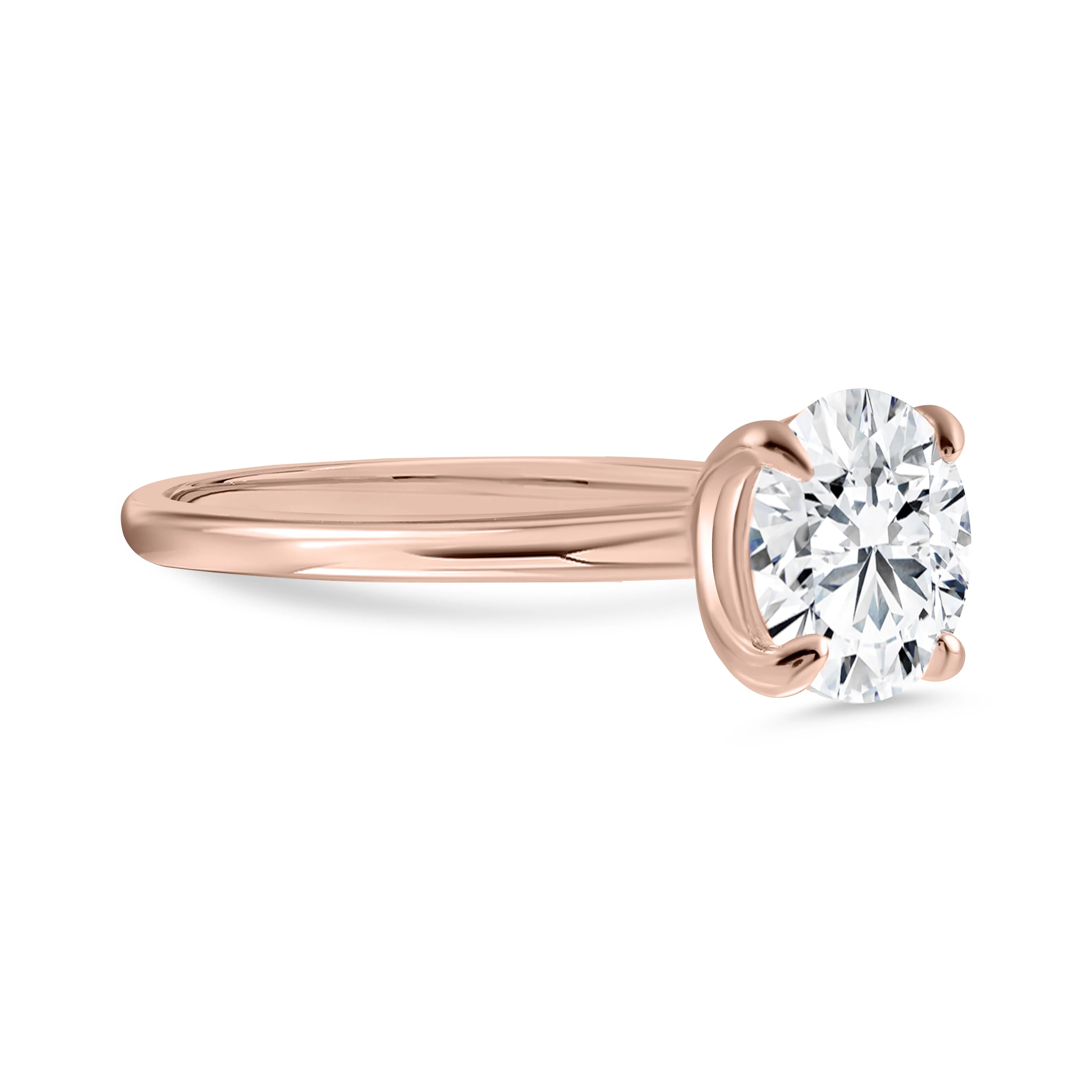 Eternal Spark Moissanite Solitaire Rose Gold Ring - Image 2