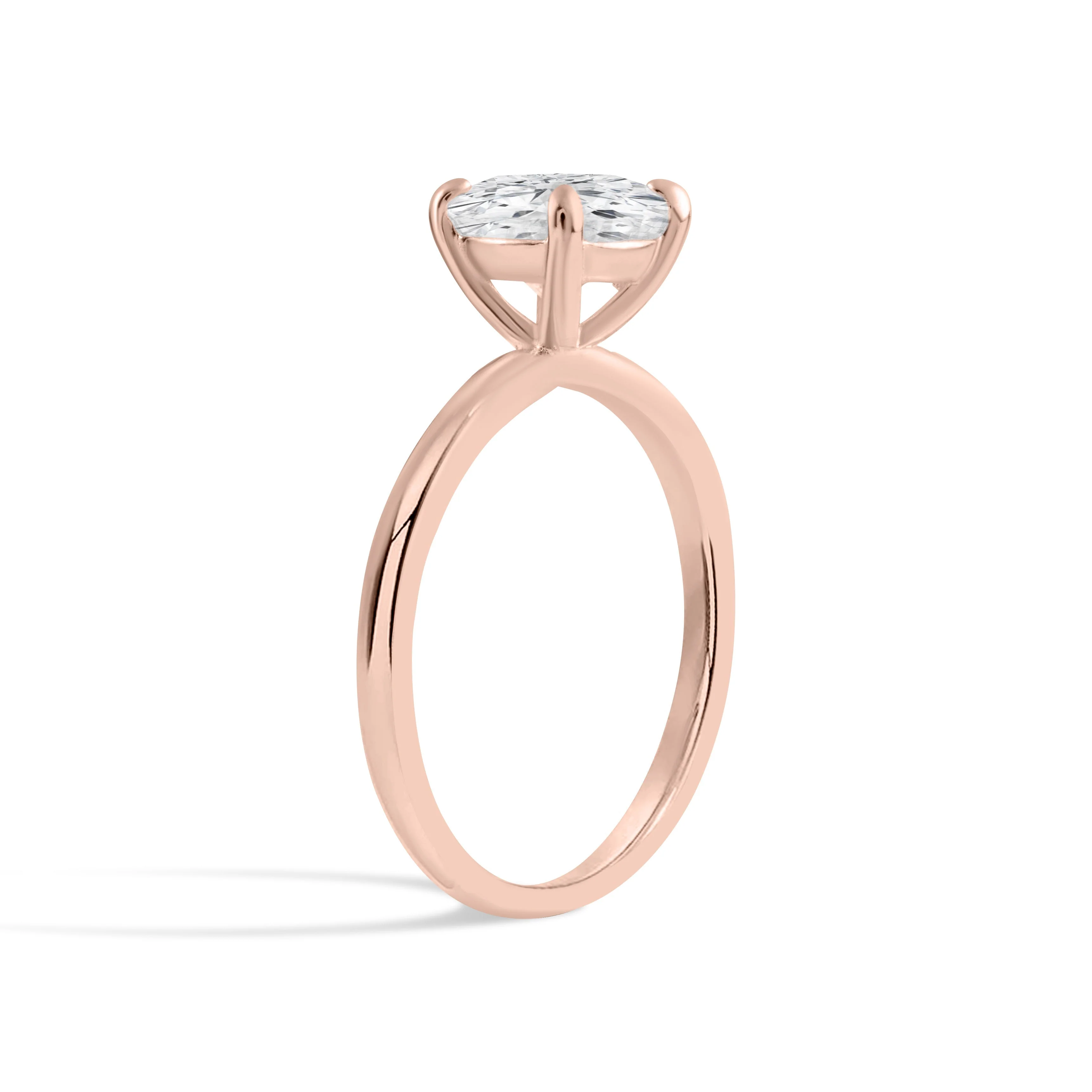 Eternal Spark Moissanite Solitaire Rose Gold Ring - Image 5