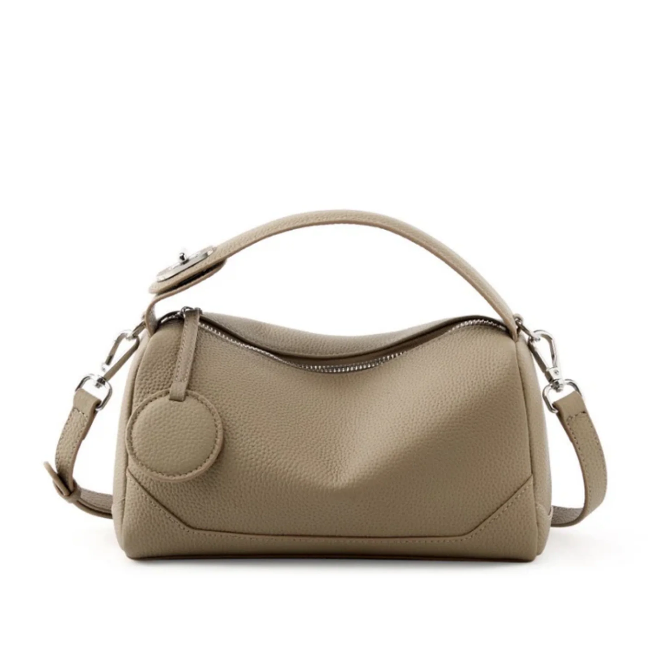Euphéra Genuine Leather Boston Bag - Image 4