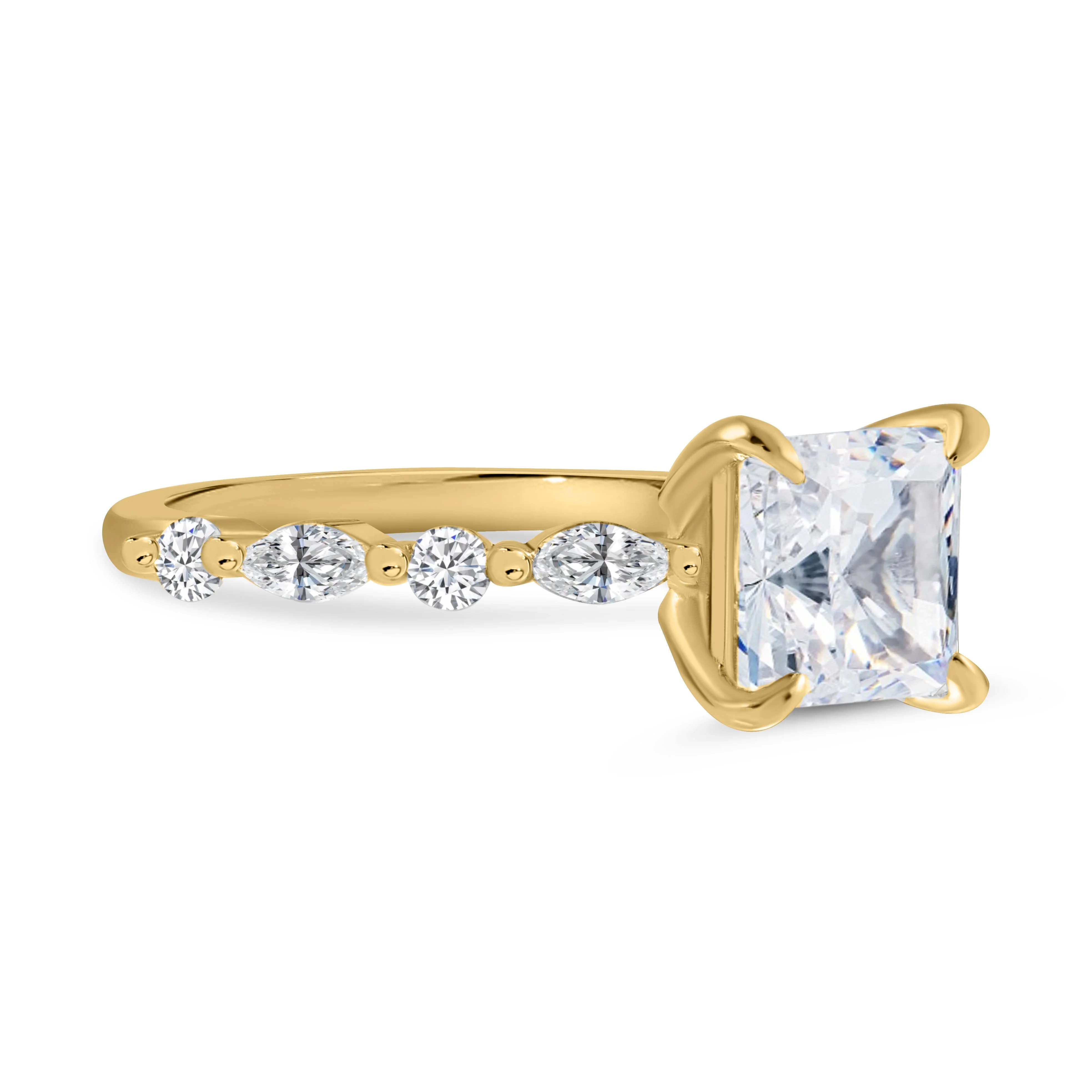 Everlasting Grace Moissanite Gold Engagement Ring - Image 3