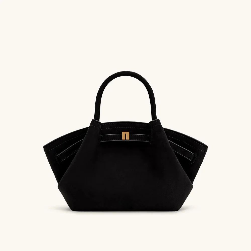 Henna Mini Faux Suede Tote Bag - Image 4