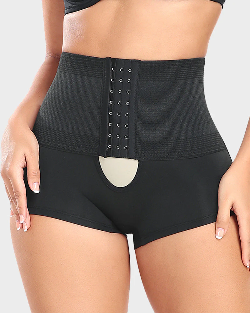 High-Waist Tummy Control Shaping Boyshort Panty - Image 17