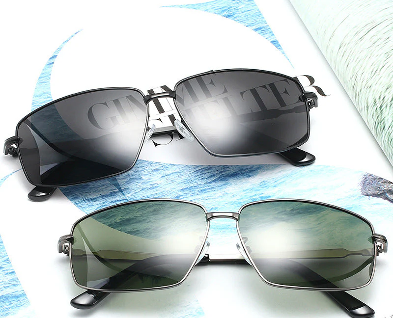 Idir Gold Olive Polarized Sunglasses - Image 9