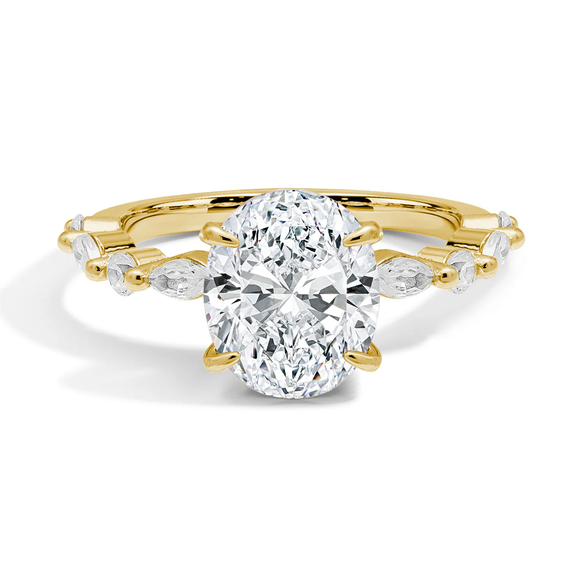 Lustre Evermore Moissanite Gold Ring
