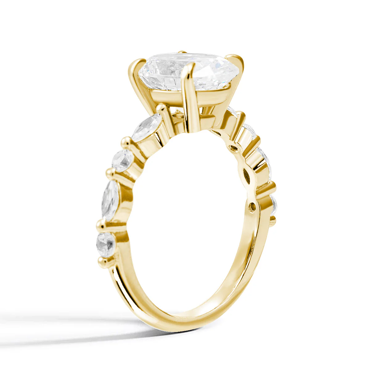 Lustre Evermore Moissanite Gold Ring - Image 2