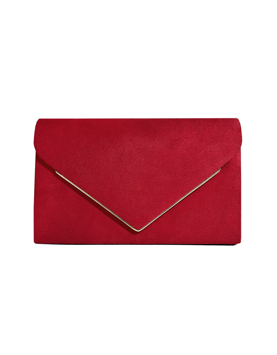 Noctura Suede Velvet Envelope Clutch - Image 3