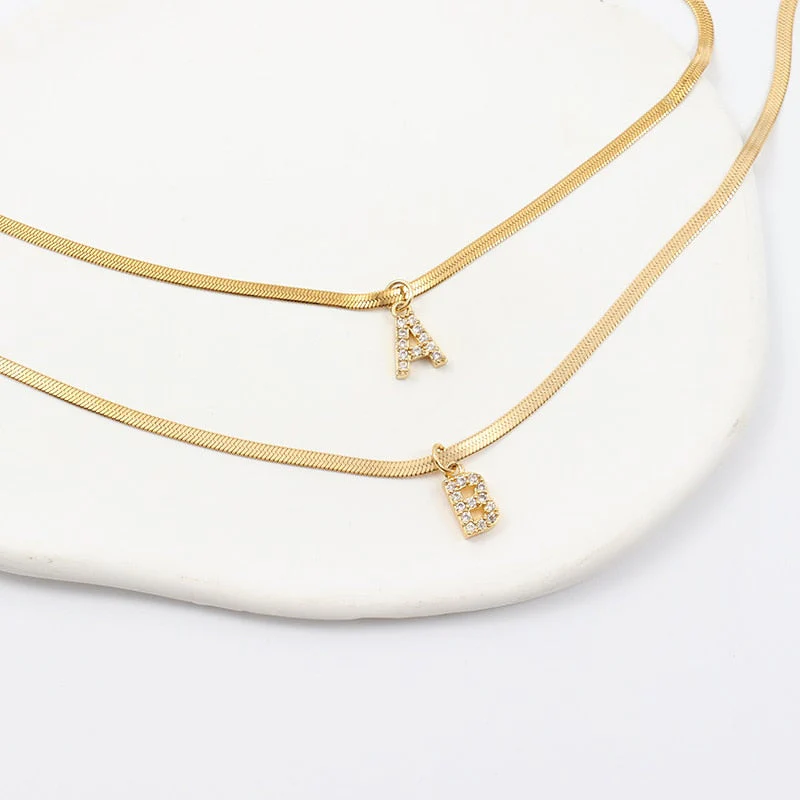 Personalised Rebecca Initial Necklace - Image 2
