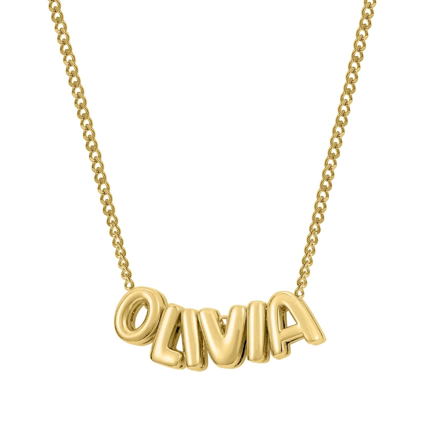 Personalised Olivia Bubble Name Necklace - Image 7