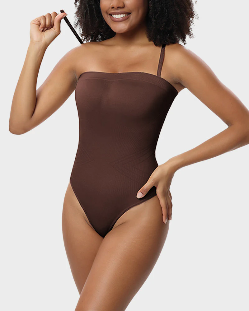 Seamless Strapless Shaping Bodysuit - Image 4