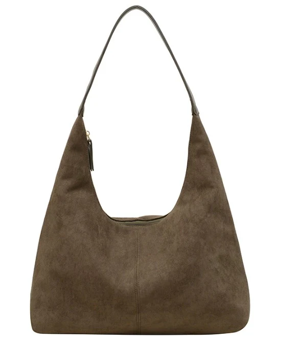 Elegant Vegan Leather Half-Moon Tote - Image 51