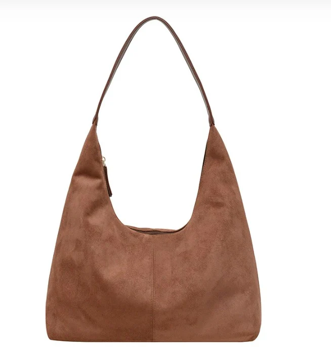 Elegant Vegan Leather Half-Moon Tote - Image 53