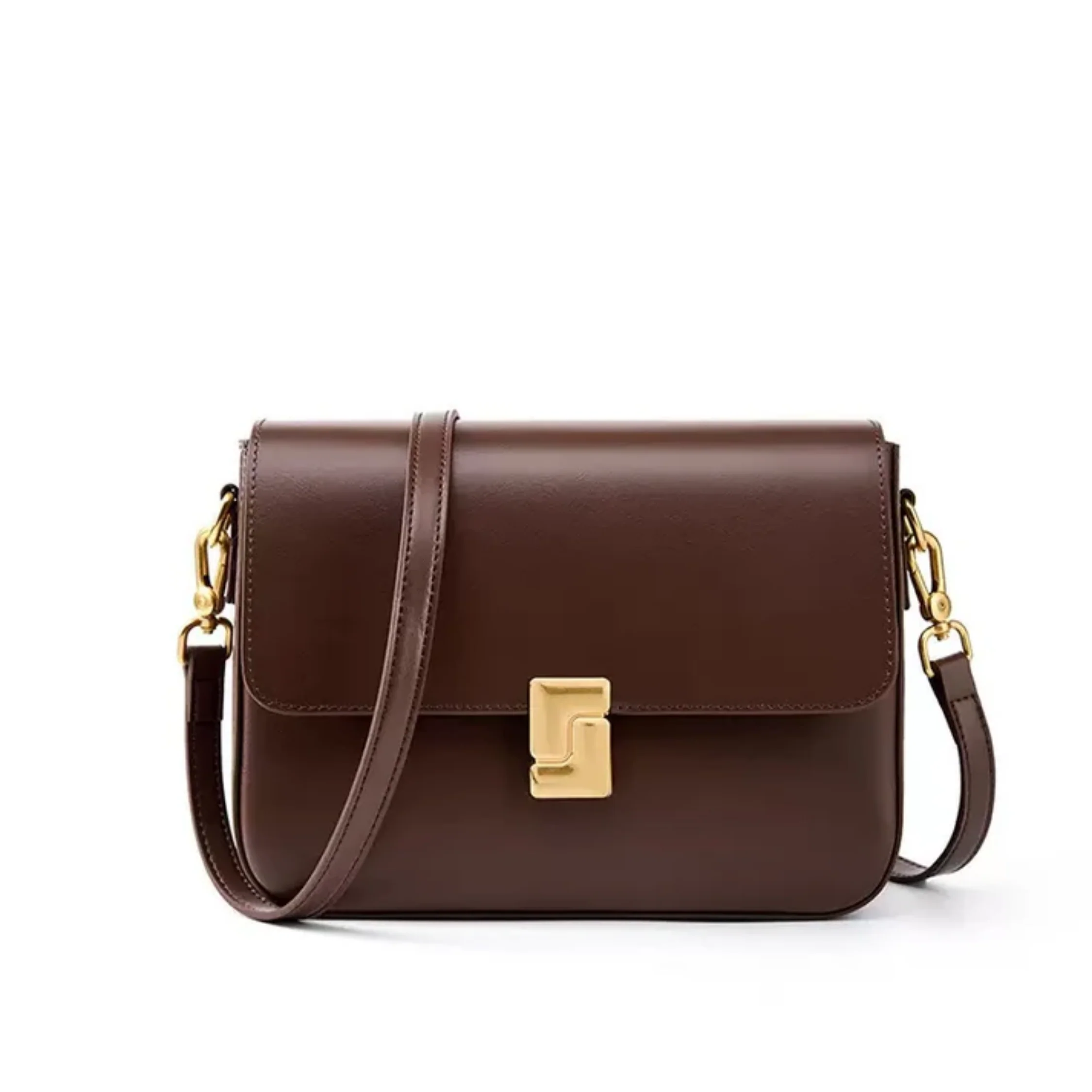 Violethé Genuine Leather Shoulder Box Bag - Image 2